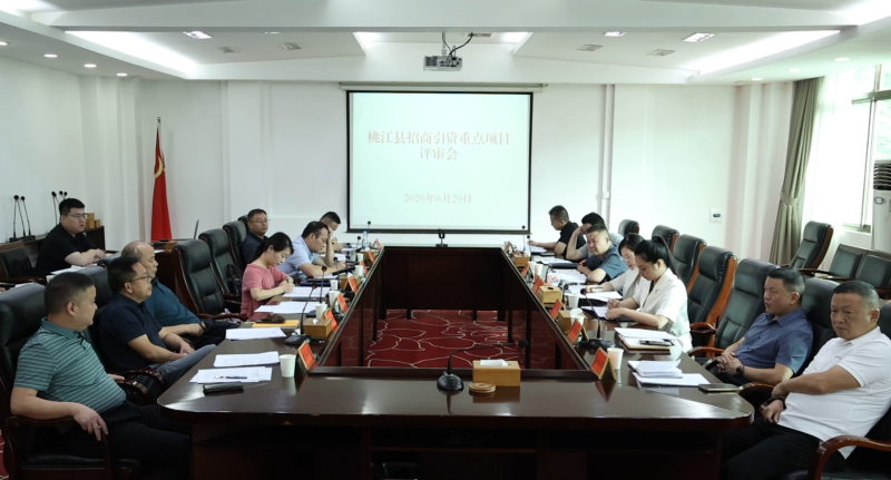桃江县招商引资重点项目评审会召开