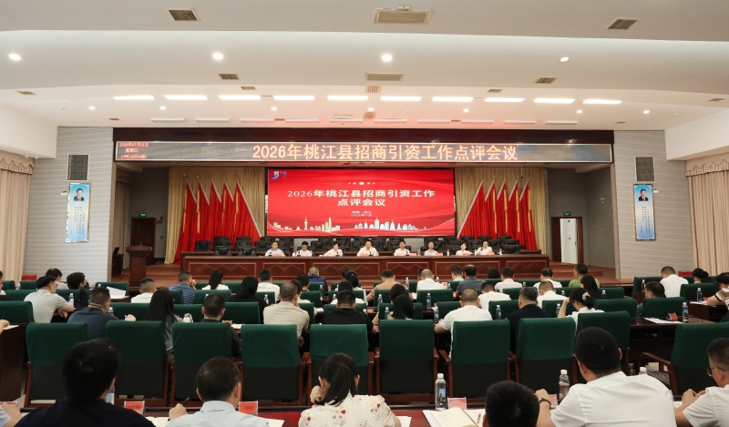 2026年桃江县招商引资工作点评会议召开